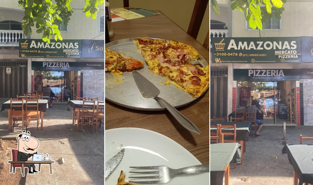 O interior do Amazonas Mercato Pizzeria