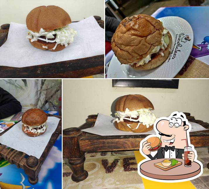 Get a burger at NP CAFE