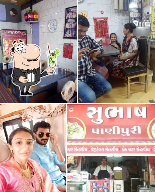 Enjoy a beverage at Subhas Panipuri
