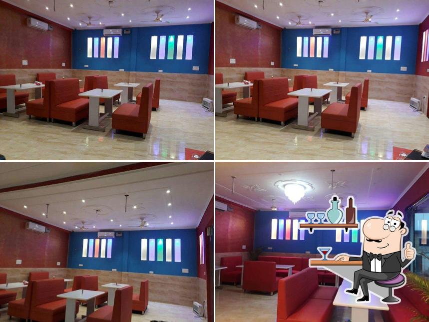 Take a seat at one of the tables at Spice N Ice