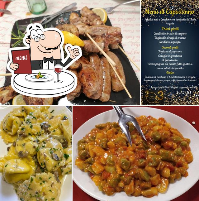 Cibo al Trattoria Il Vecchio Campanile