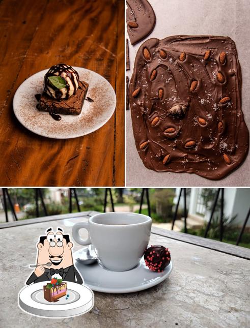 Bolo de chocolate em Chez Bonbon