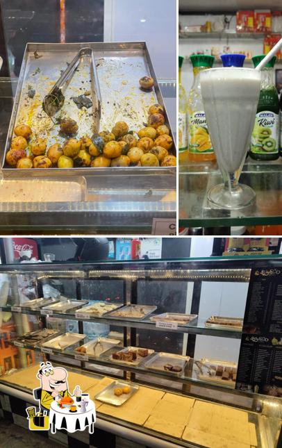 Among different things one can find food and interior at Kattans Cafe