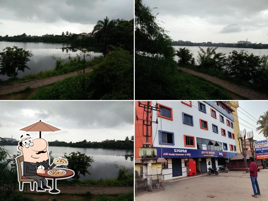 The exterior of Balaji Restaurant