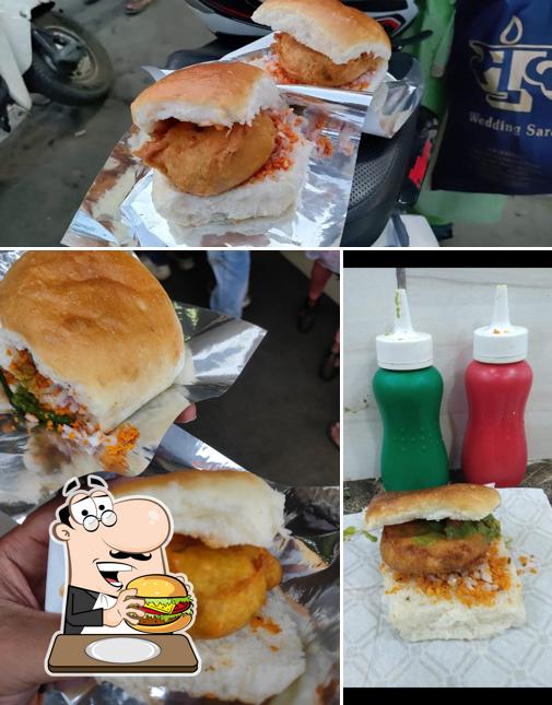 Try out a burger at Bhau Vada Pav