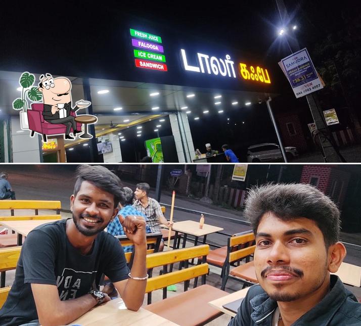 This is the picture showing interior and exterior at Dollar cafe