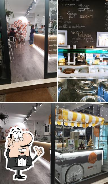 Gli interni di Gelateria Oltrè