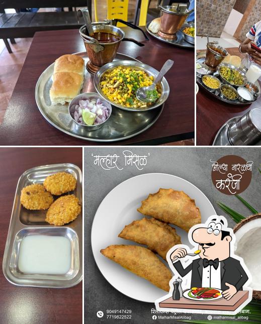Food at Malhar Misal Alibag