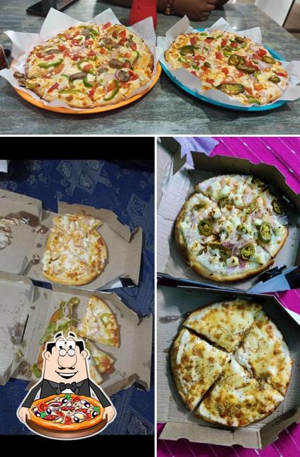Get pizza at Roms Pizza