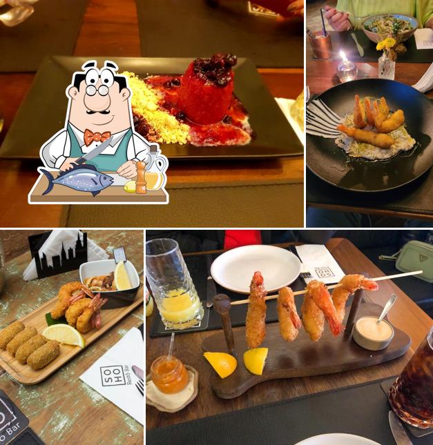 Salmão grelhado em Soho Restô Bar