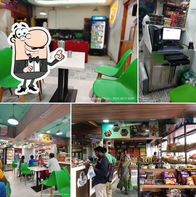 The interior of Sri Vela Bakers & Sweets