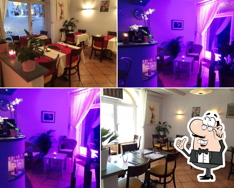 Gli interni di Restaurant au Lavandou