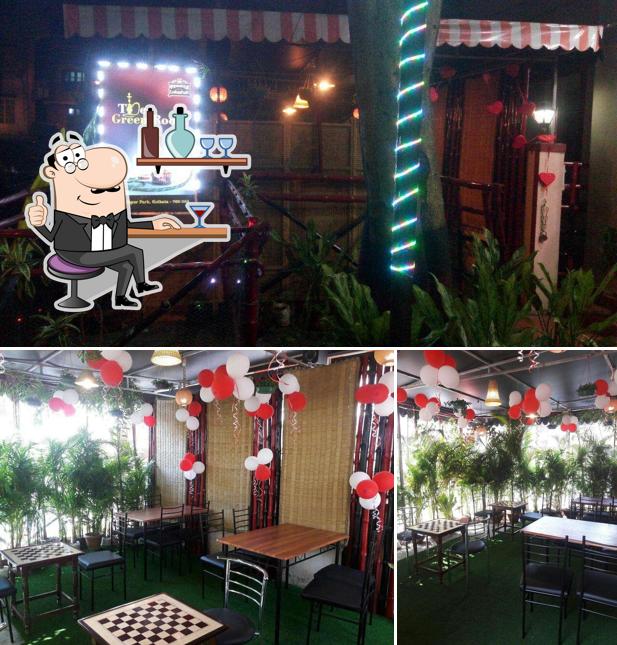 The interior of The Green Room