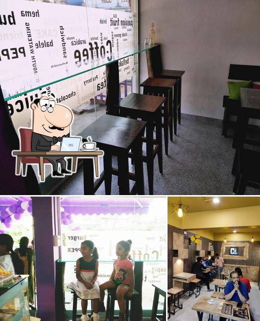 The interior of Corner Cafe