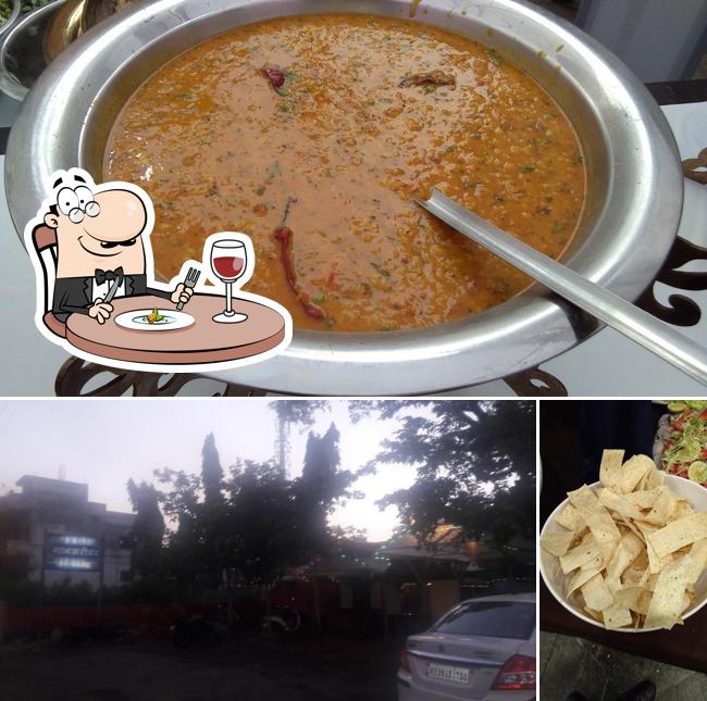 The picture of food and exterior at Point Mansarovar