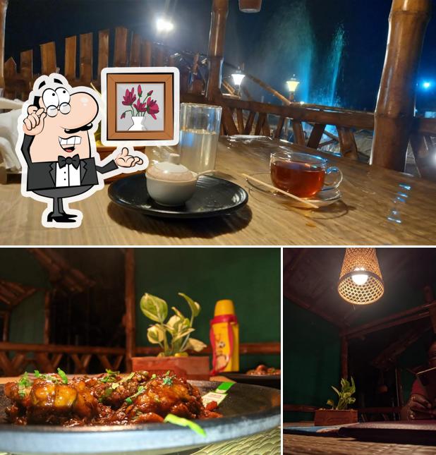 The interior of FARMLAND cafe / organic farming / eco stay (CHAKDAHA)