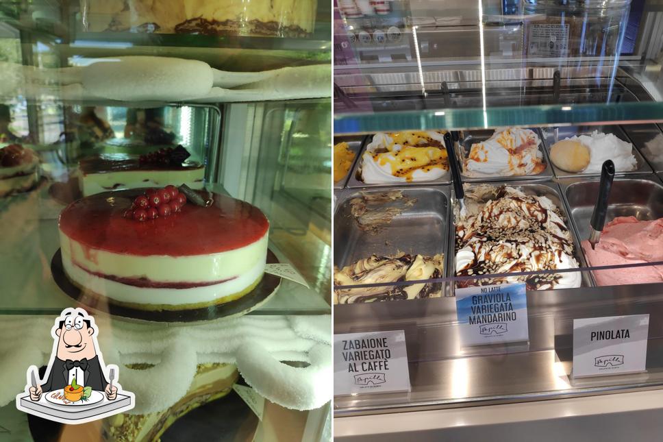 Platti al Gelateria Papilla Bio