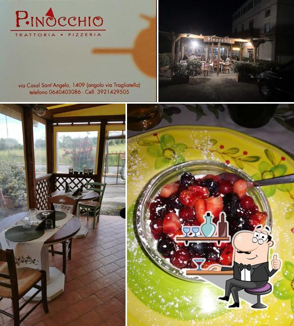 Gli interni di Trattoria Pinocchio
