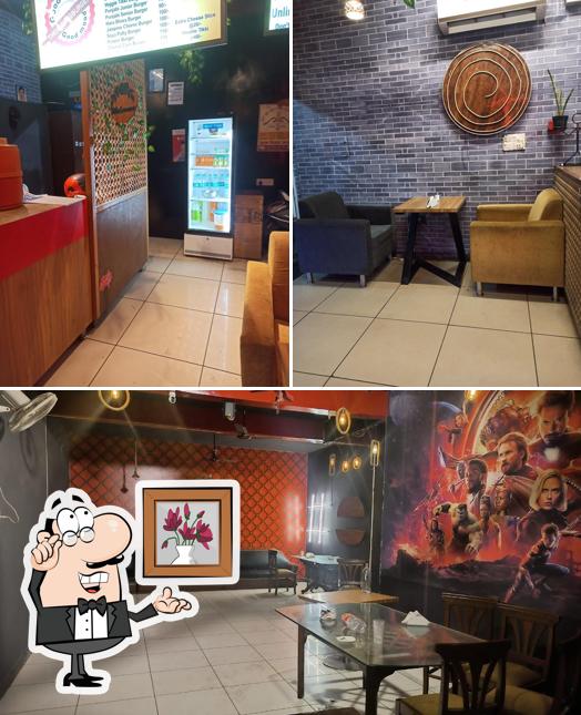 The interior of THE HASTAG BURGER