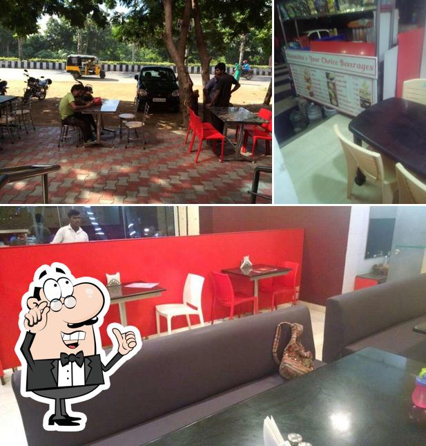 Take a seat at one of the tables at Devamirthas Tea Shop