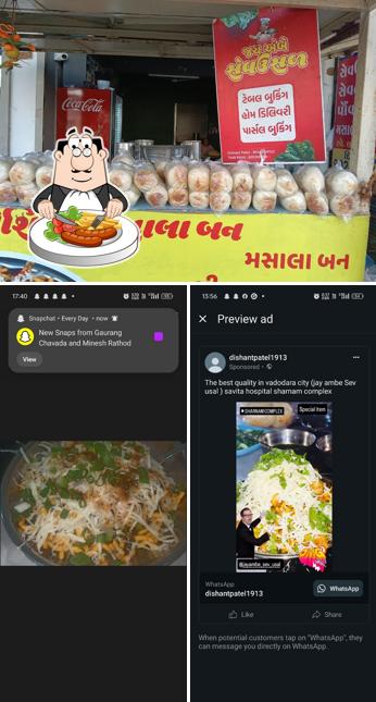 Food at Jay ambe Sev usal