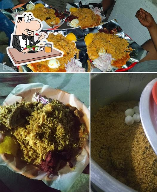 Food at Moonae Mukka Chicken kuska Briyani