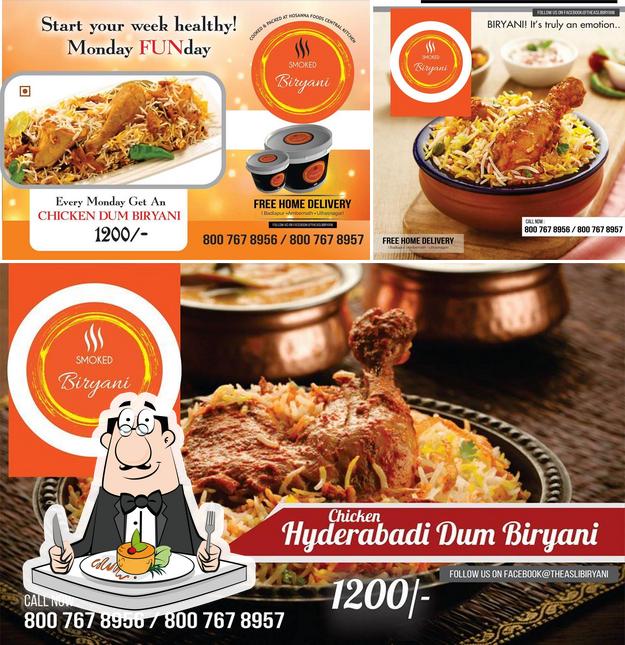 Food at Smoked Biryani