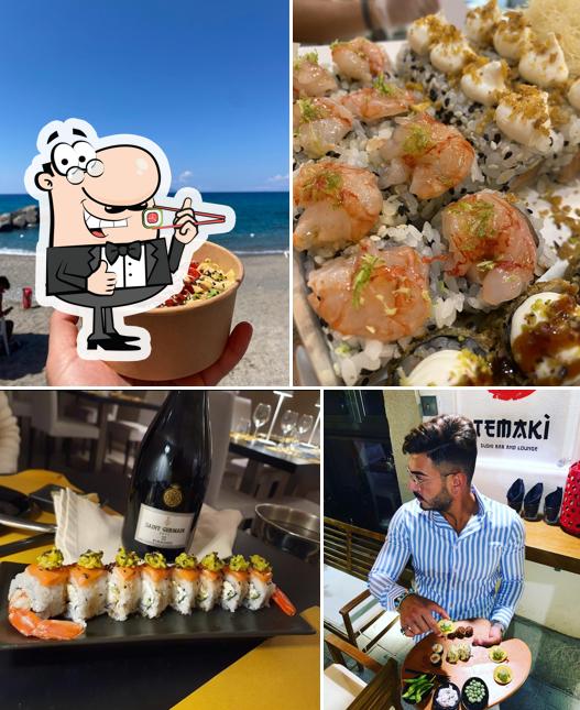 Scegli le diverse opzioni di sushi