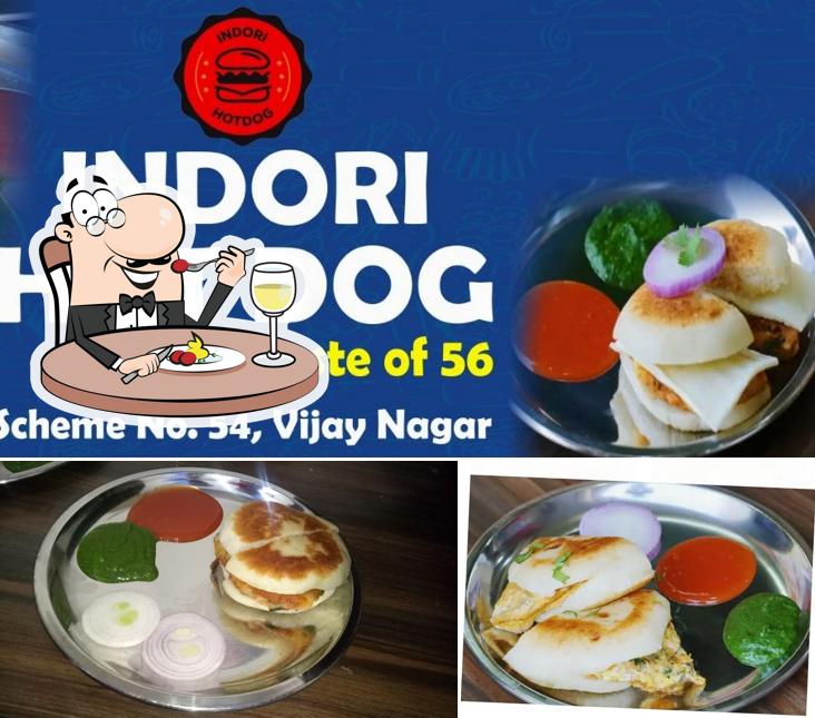 Food at Indori Hot Dog