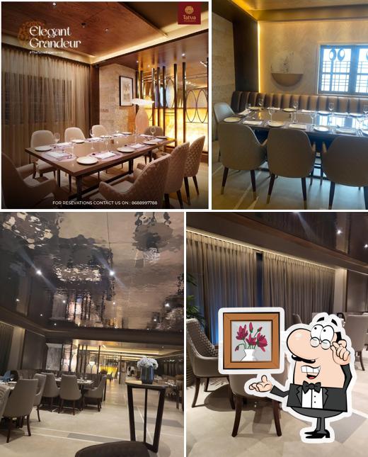 The interior of Tatva Restaurant - Kokapet