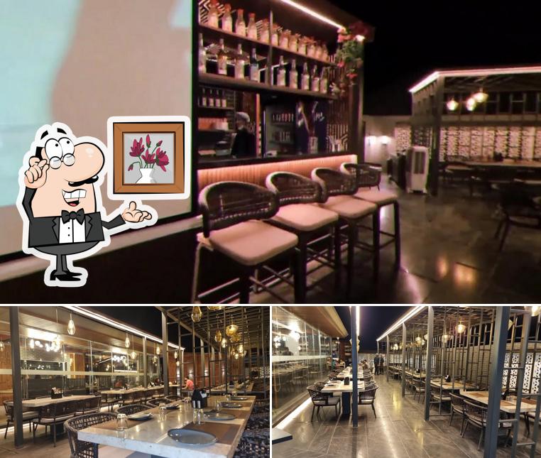 The interior of Trogon Restaurant
