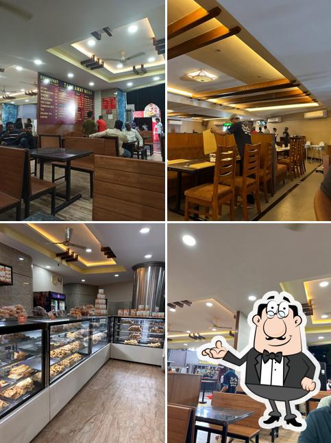 The interior of Blue Sea Restaurant