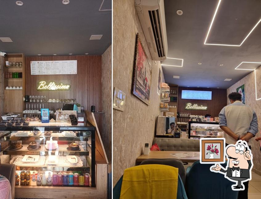 The interior of Bellissima Bakery and Cafe