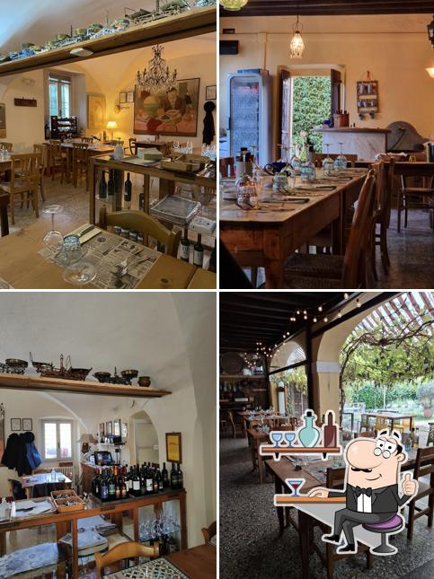 Gli interni di Osteria Cominelli