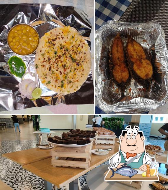 Grilled salmon at PETUK KITCHEN