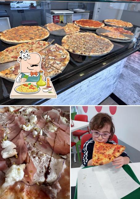 Questa è la foto che mostra la cibo e interni di Pizzeria Braccino Via Milano
