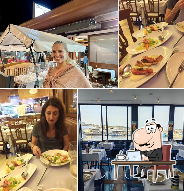 Gli interni di Da Vittorio Al Porto