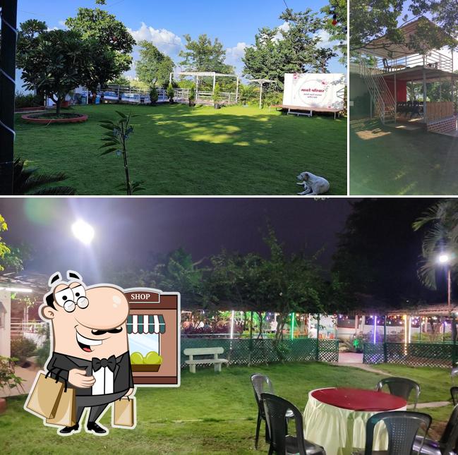 You can get some fresh air at the outside area of MatoShree farmhouse