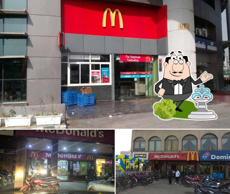 The exterior of McDonald's