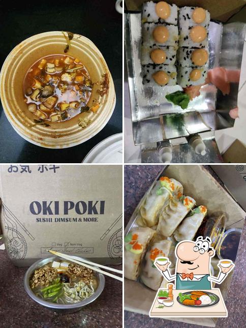 Food at Oki Poki - Sushi, Dimsum & More
