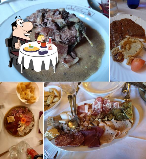 Piatto di formaggi al Trattoria dell'Aquila