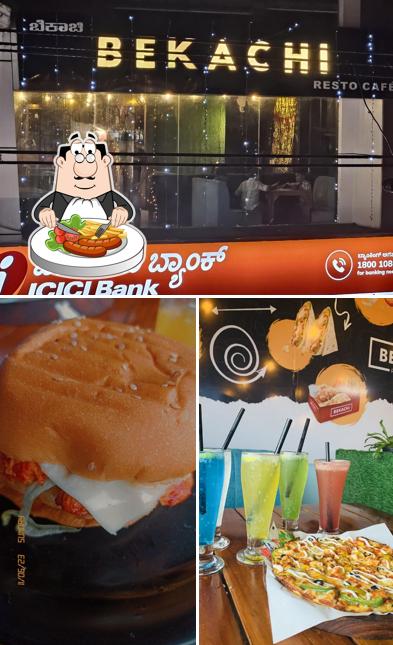 Check out the image displaying food and interior at Bekachi Restocafe Virajpet