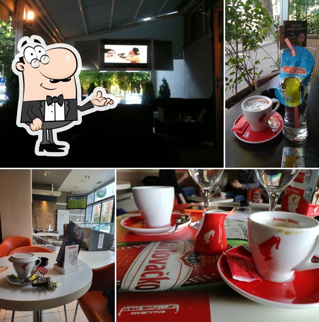 Gli interni di Cafe bar Exclusive