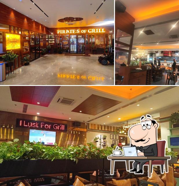 Pirates of Grill is distinguished by interior and exterior