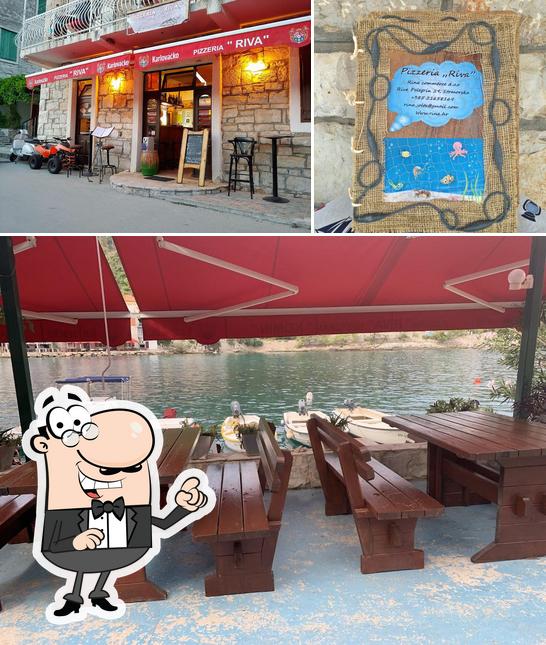 Gli interni di Pizzeria Riva