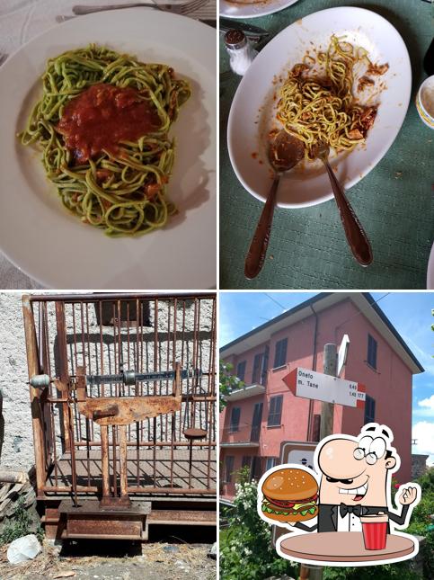Prenditi un hamburger a Albergo del pino