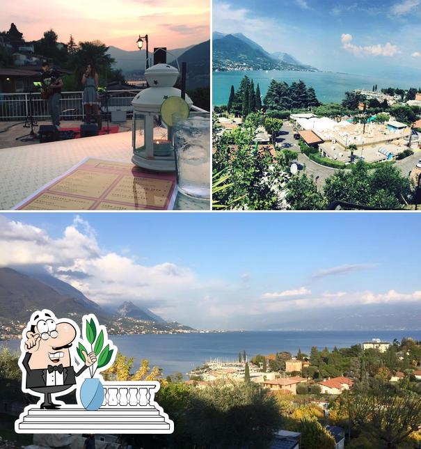 Gli esterni di Restaurant & Rooftop BAR, Camping Eden San Felice del Benaco