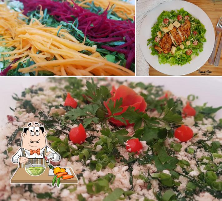 Salada de algas em Dona Gina Marmitaria