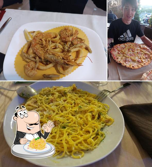 Spaghetti alla carbonara al Pizzeria Motte