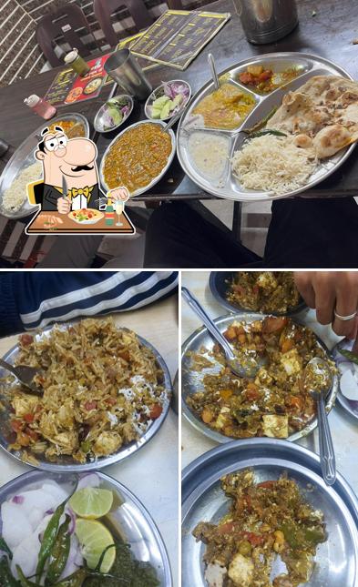 Check out the image displaying food and interior at Shri Shyamji Shakahari Bhojnalay